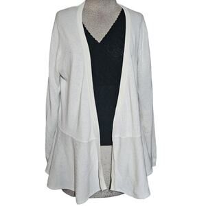 Lightweight Open Front Cotton and Cashmear Blend Sweater Size XL